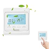 Digital Thermostat Fussbodenheizung Wasser, LCD Digital Heizung Thermostate Raumthermostat...