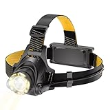 Bexdug Stirnlampe wiederaufladbar, Stirnlampe Taschenlampe | Leichtes, ultrahelles...