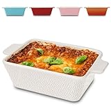 Auflaufform aus Keramik für 2 Personen - Für Lasagne, Tiramisu & Auflauf - Extra Hoher...