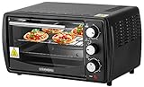 Steinborg Mini Backofen 13 Liter | Pizzaofen | 60°-250°C | Timer | aufklappbares...