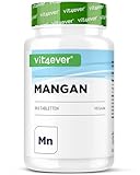 Mangan 10 mg - 365 Tabletten für 1 Jahr - Laborgeprüft (Wirkstoffgehalt & Reinheit) -...