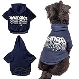 Wrangler Hunde-Kapuzenpullover – Fleece-Hundepullover mit Loch für die Leine, kaltes...