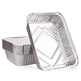 Gtwinsone 20 Stück Aluschalen Grill 1000 ml Alu Grillschale mit Deckel Einweg...