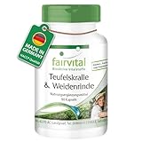 Fairvital | Teufelskralle und Weidenrinde Kapseln - HOCHDOSIERT - standardisiert auf 1,2%...