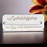 Dicker Geduldsfaden 'Danke Papa“ als Geschenk zum Geburtstag, Muttertag oder...