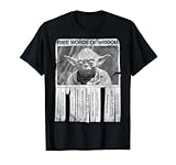 Star Wars Yoda Poster Worte Der Weisheit Grafik T-Shirt