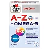 Doppelherz system A-Z + OMEGA-3 ALL-IN-ONE – 19 Vitamine und Mineralstoffe PLUS Omega-3...