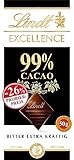 Lindt Schokolade EXCELLENCE 99 % Kakao, Promotion | 50 g Tafel | Extra kräftige...