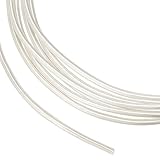 BENECREAT 1mm/18 Gauge 999 Reiner Silber-Sterlingdraht, 0.5m Runder Basteldraht für Die...