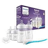 Philips Avent Babyflaschen Natural Response, Geschenkset für Neugeborene – 4...