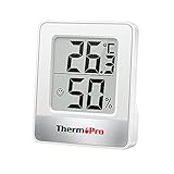 ThermoPro TP49 digitales Mini Thermo-Hygrometer Thermometer Hygrometer innen...