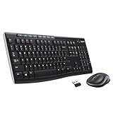 Logitech MK270 Kabelloses Set mit Tastatur und Maus für Windows, 2,4 GHz...