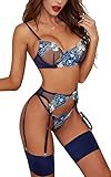 Kimlyf Dessous Damen Sexy Unterwäsche Reizwäsche Dessous Sexy Set für Damen mit...