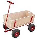 Bollerwagen Holz Kinder Luftreifen 100kg für alle Gelände geeignet...