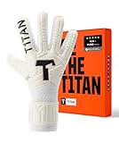 T1TAN Classic 1.0 White-Out - Torwarthandschuhe - ohne Fingerschutz - Fußballhandschuhe...