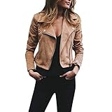 Kunstlederjacke für Damen, Übergröße, Motorradjacken für Damen, Kunstlederjacke,...