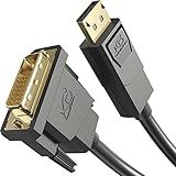 KabelDirekt – DisplayPort auf DVI Adapter Kabel – 2 m (Kabel mit störungsfester...