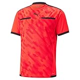 PUMA Herren Teamliga Schiedsrichtertrikot Schiedsrichter-Shirt, Red Blast, Schwarz, XL