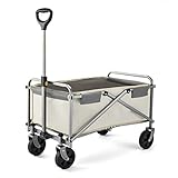 Faltbar Strandwagen, Garten Transportwagen, Tragbar Faltbare Bollerwagen, Outdoor...