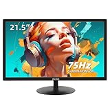 PC Gaming Monitor 21,5 Zoll Computerbildschirm 75Hz, Full HD 1920 x 1080p Business...