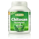 Chitosan Kapseln hochdosiert - mit 2400mg Chitosan pro Tag (120 Kapseln) - Unterstützt...