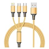 Ladegerät für mehrere Geräte 3 in 1 USB Typ C Ladekabel Multi USB Port Mehrere USB...