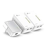 TP-Link WLAN Powerline Adapter Triple Set TL-WPA4220T KIT(600Mbit/s, WLAN 300Mbit/s, Wi-Fi...