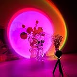 CoMokin Sunset Lamp, 16 Modi Bunte Sunset Projection Lamp, Sonnenuntergang Lampe, Rainbow...