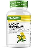 Nachtkerzenöl - 180 Kapseln - Hochdosiert mit 2000 mg je Tagesdosis - Premium:...