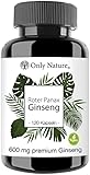 Only Nature® Ginseng 600 mg - Extra Hochdosiert (120 mg Ginsenoside) - 120 Kapseln - 100%...