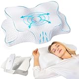 SAHEYER Nackenkissen Kopfkissen Memory Foam Kissen, Ergonomisches Nackenstützkissen,...