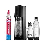 SodaStream Wassersprudler TERRA Vorteilspack mit CO2-Zylinder, 2x 1L spülmaschinenfeste...