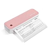 Munbyn Mobiler Drucker, Mini Drucker A4, 2600 mAh Bluetooth drucker, tragbarer...