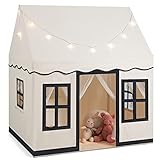 COSTWAY Kinderspielhaus mit Sternenlichtern, Prinzessin Prinzess Kinderzelt mit...