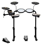 XDrum DD-250 E-Drum Set mit Mesh Heads - Elektronisches Schlagzeug mit 4 Mesh Head Pads, 3...