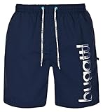 Bugatti - Herren Badeshort in Marineblau, türkis oder schwarz, Marineblau, 3XL