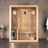 Home Deluxe - Traditionelle Sauna - Skyline L - 120 x 150 x 190 cm - für 2-3...