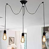 Kronleuchter DIY Deckenleucht Lampe,Deckenleuchte Halter Retro Industry Ceiling...