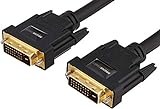 Amazon Basics DVI-auf-DVI-Kabel (0,9 m) HDTV Auflösung bis 2560x1080, vergoldete...