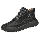 Wanderstiefel Herren Lederschuhe Schneestiefel Herren rutschfeste Verschleißfeste...