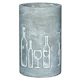 Räder Vino Beton Weinkühler Flasche + Glas