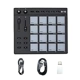 Tumuued B16 MIDI Keyboard Percussion Pad - für Musikproduktion DJ-Controller-Arranger,...