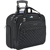 EMPSIGN Trolley Business Rolling Laptop mit Rädern, Rolling Laptoptasche für...