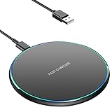 Wireless Charger, 15W Induktive Ladestation für iPhone...