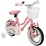 Actionbikes Kinderfahrrad Starlight | 12 Zoll - V-Brake Bremsen - Kinder Fahrrad für...