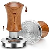 YMWVH Premium Espresso Tamper mit Base Ripple 51mm - Kaffeestampfer aus...