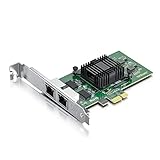 10Gtek® Dual Port netzwerkkarte NIC E1G42ET - Intel 82576 Chip, 2X RJ45 Ports,...