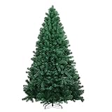 COMHOMA künstlicher Weihnachtsbaum Weihnachtsdeko 195cm PVC Material mit 1000+ Spitzen...