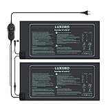 LUXBIRD Heizmatte mit Thermostat, 2 Heizmatten mit 1 Controller,...