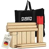 Kubb Wikinger Spiel aus Holz in Premium Qualität – Aus massivem Holz – Mit...